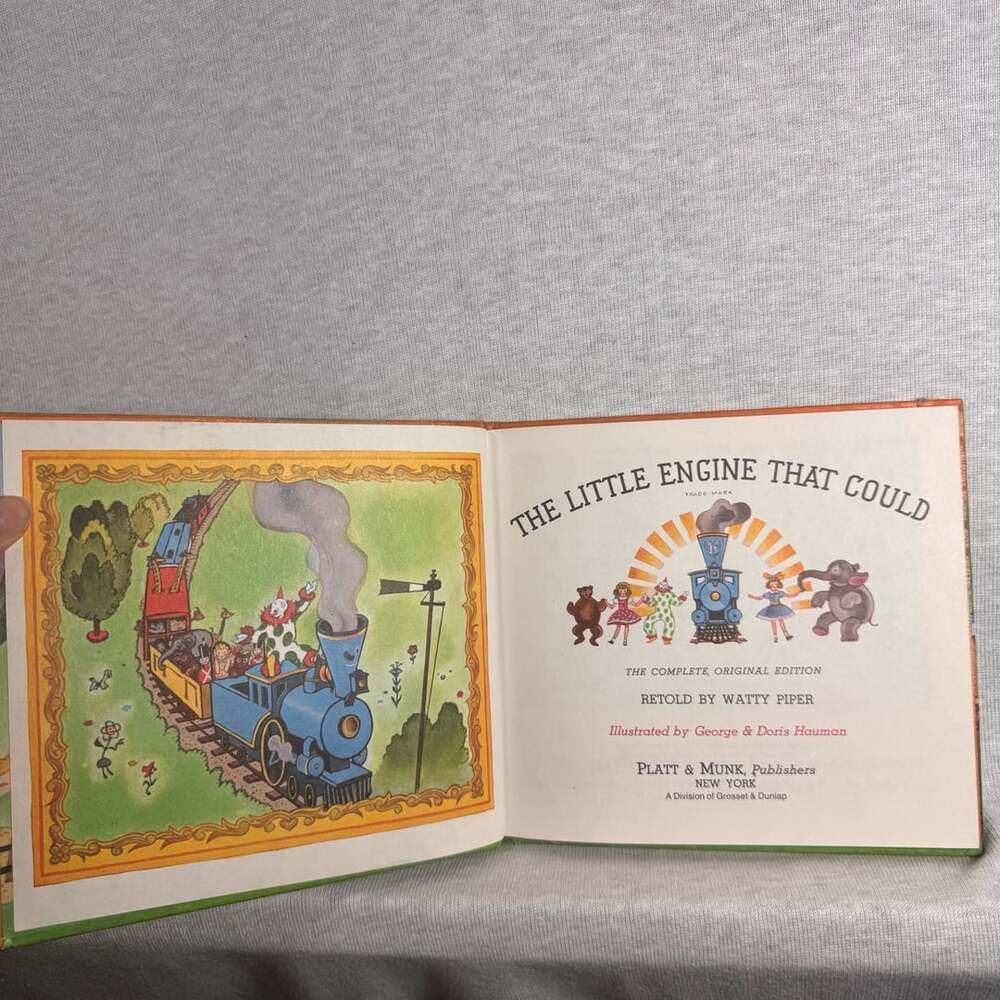 Platt & Munk The Little Engine That Could Hardcover Book Vintage Childrens